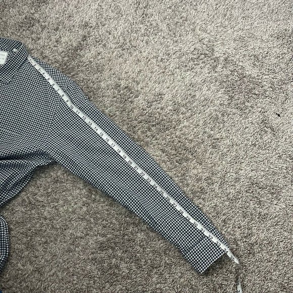 Mens XXL Billy Reid Standard Cut Blue Gray Check Long Sleeve Button Front Shirt - Picture 7 of 8